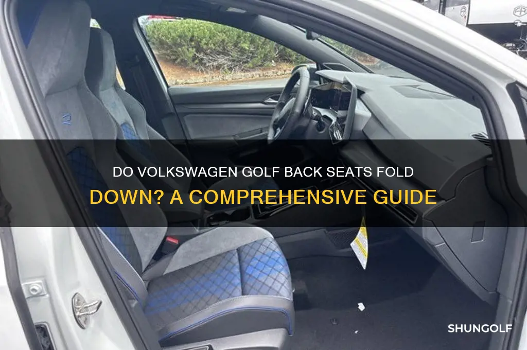 do volkswagen golf back seats fold down