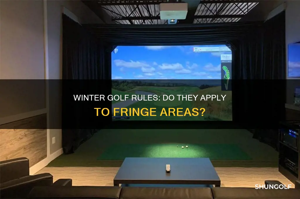 do winter golf rules apply to fringe