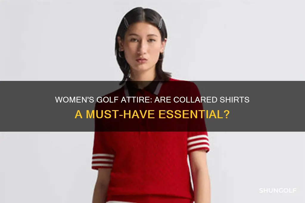 do women need collared shirts for golf