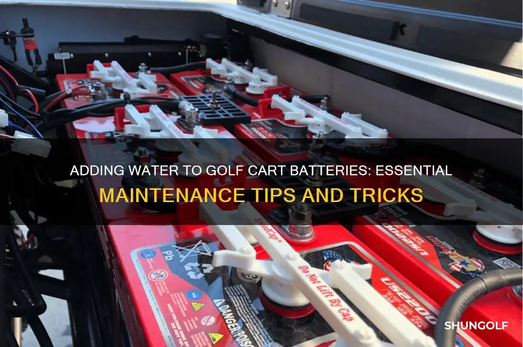 do you add water to golf cart batteries