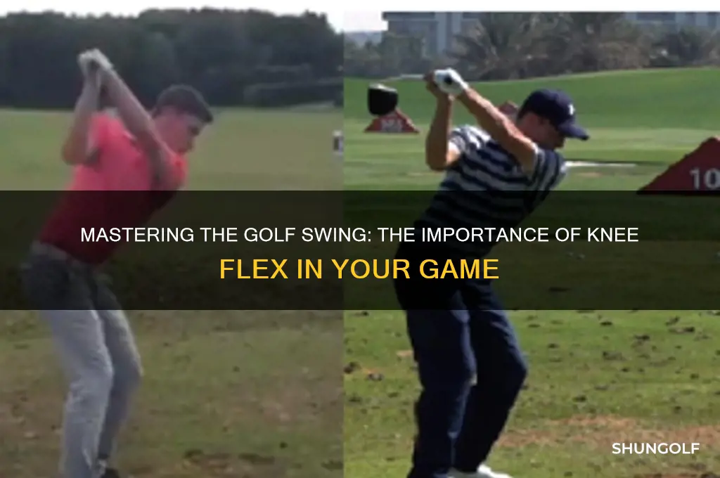do you bend your knees in golf