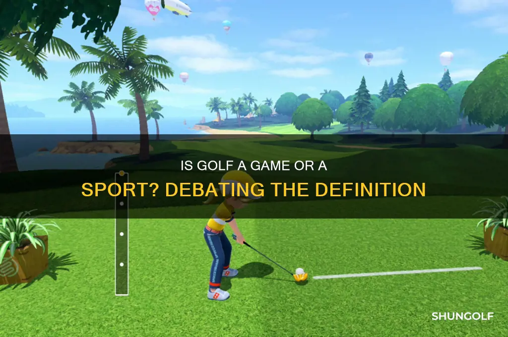 do you call golf a game