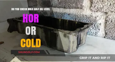 Checking MK4 Golf Oil Level: Hot or Cold – Which is Best?