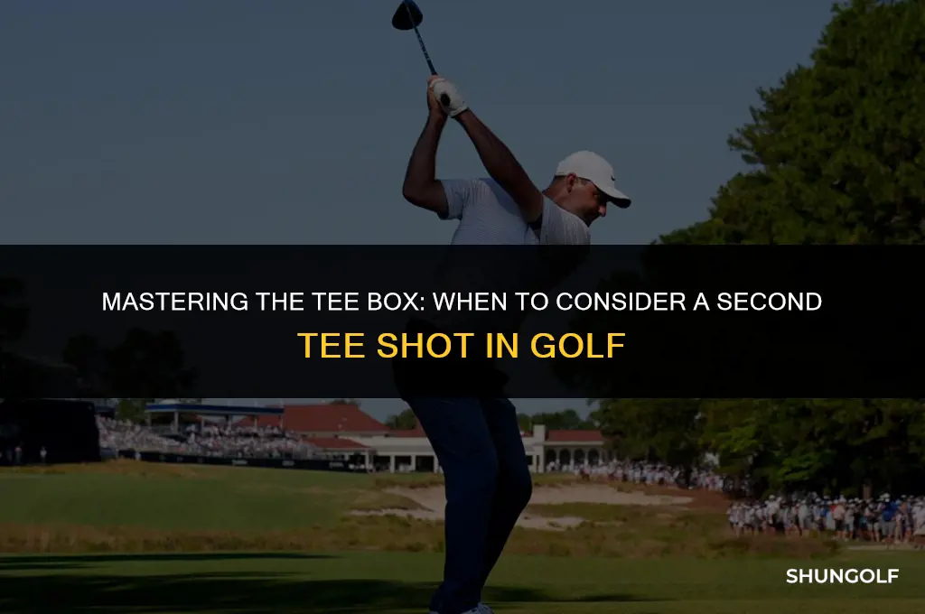 do you ever do a second tee shot in golf