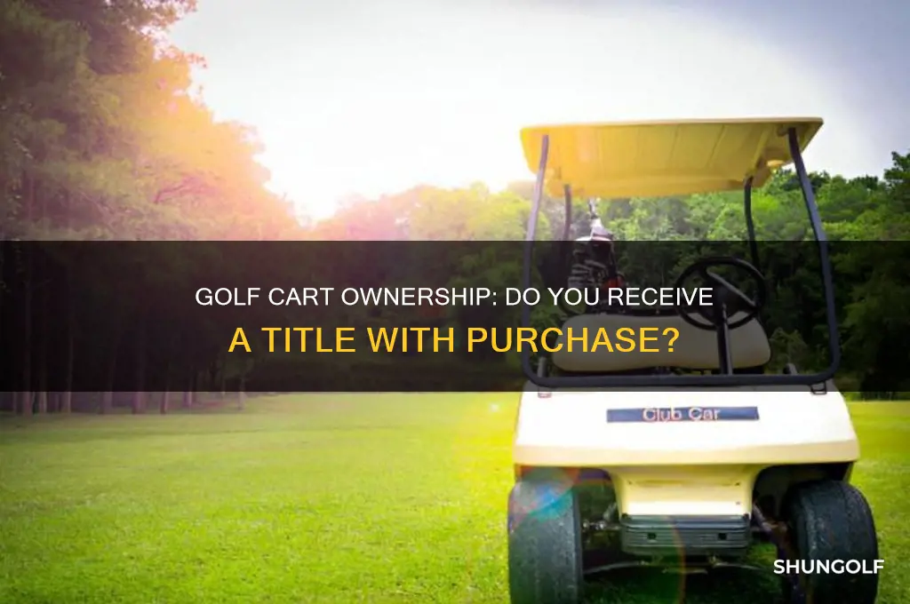do you get a title with a golf cart
