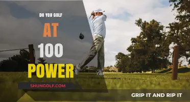 How Swinging at Full Power Can Improve Your Golf Game
