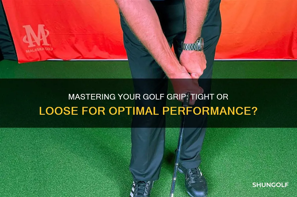 do you grip a golf club tight