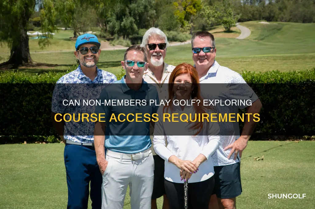 do you have to be a member to play golf