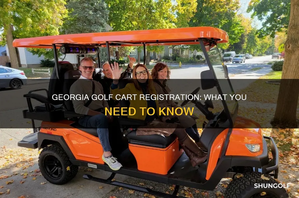 do you have to register a golf cart in georgia