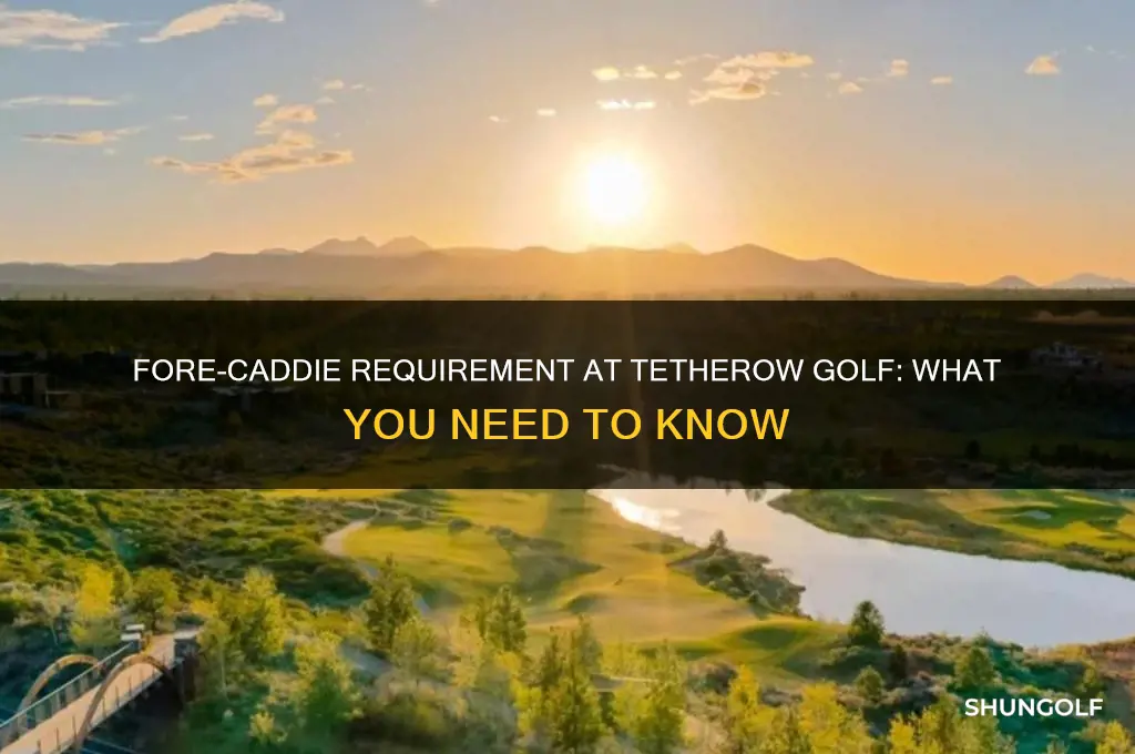do you have to take a fore-caddie at tetherow golf