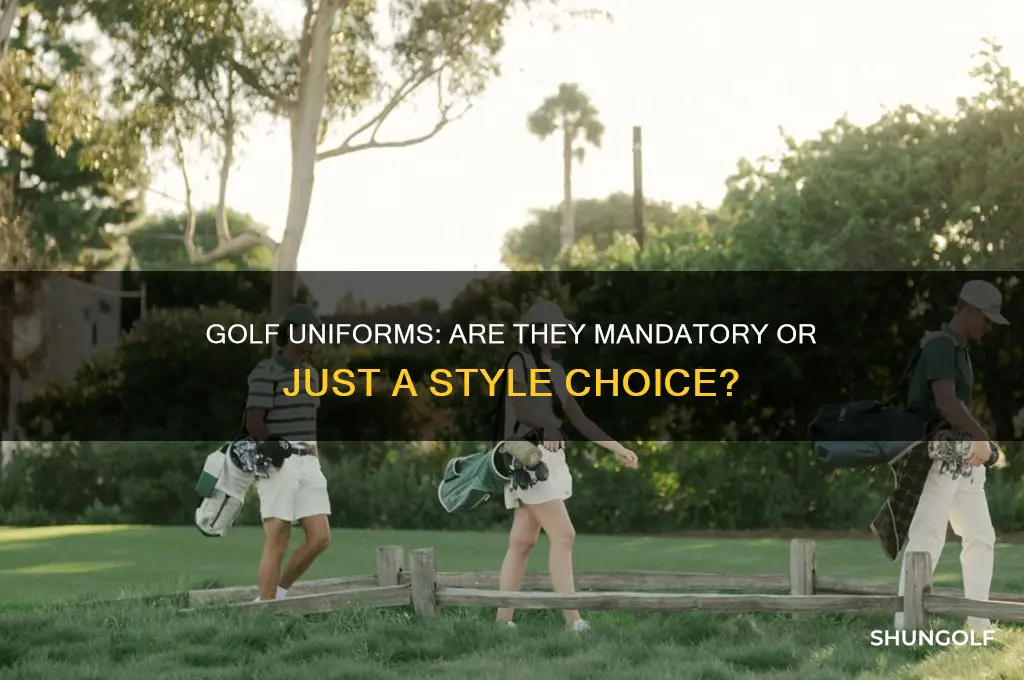 do you have to wer a golf uniform