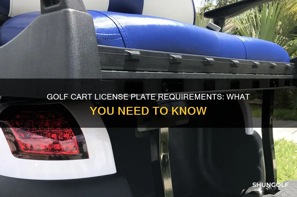 do you need a license plate for a golf cart