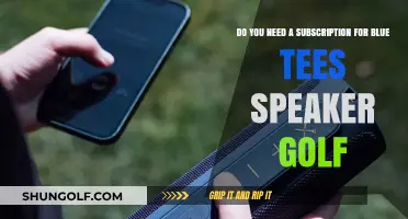 Blue Tees Speaker Golf: Subscription Required or Optional?
