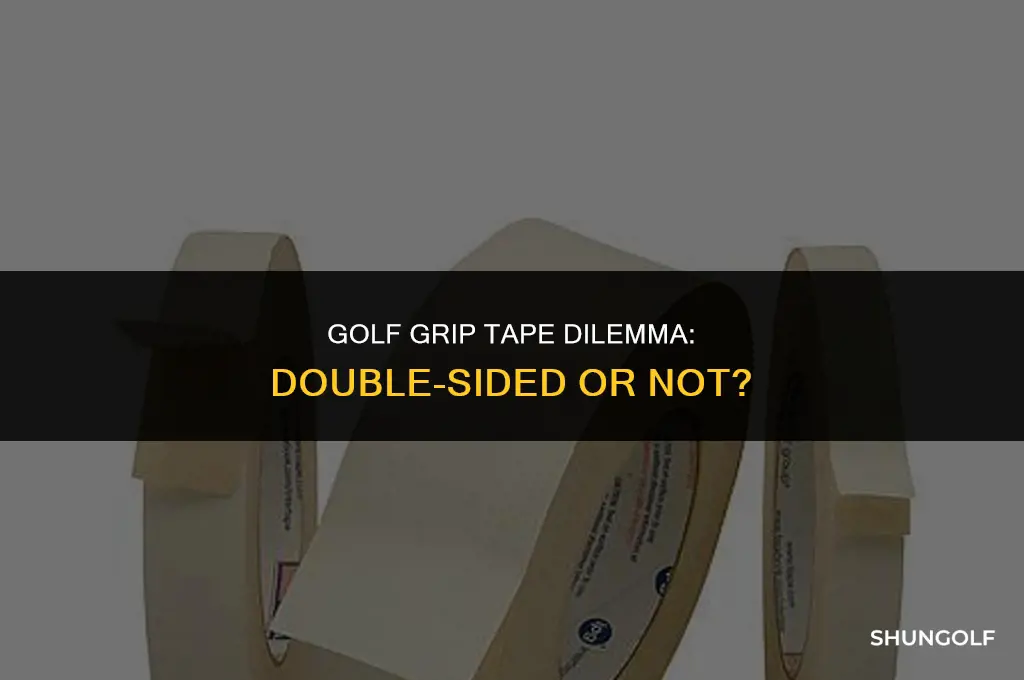 do you need double sided tape for golf grips
