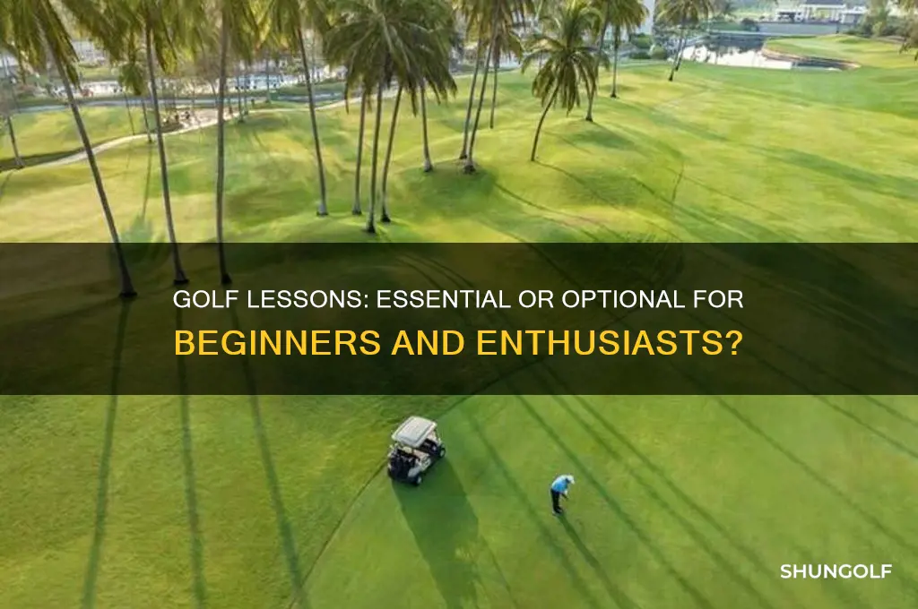 do you need lessons to play golf