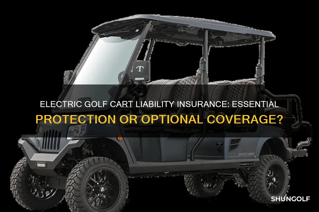 do you need liability insurance on electric golf cart
