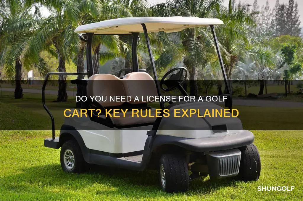 do you need license for golf cart