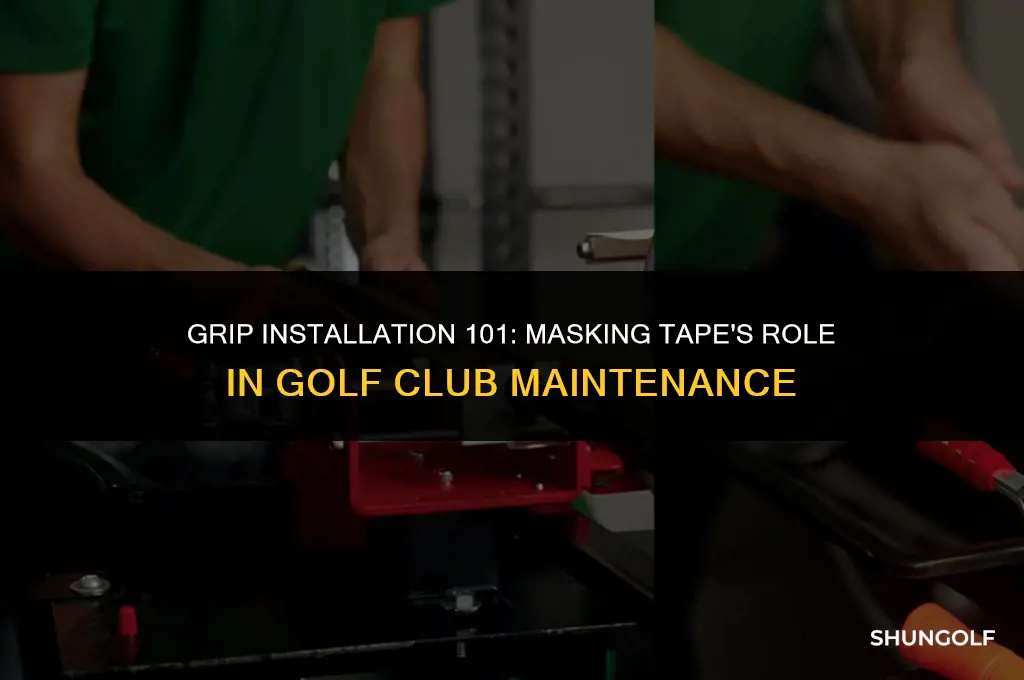 do you need masking tape to install a golf grip