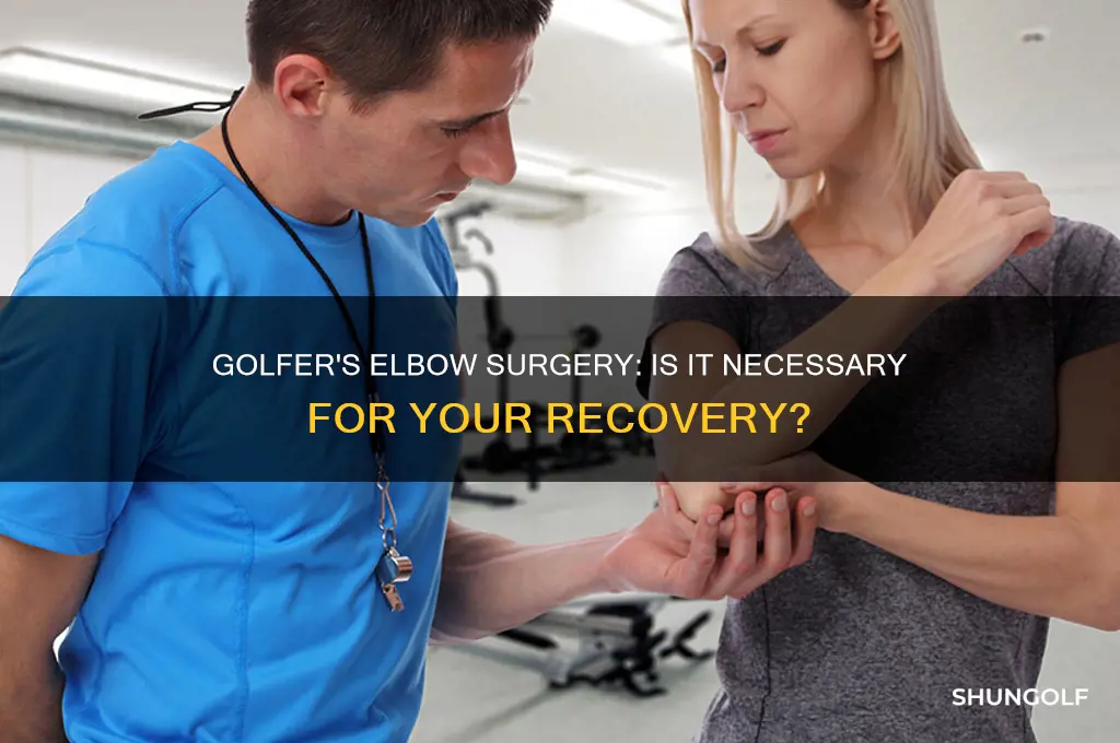 do you need surgery for golfer