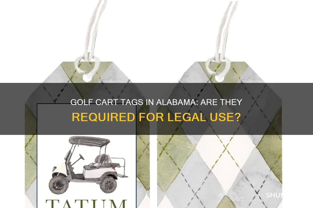 do you need tag for a golf cart in alabama