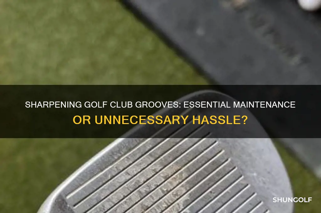 do you need to sharpen golf club grooves