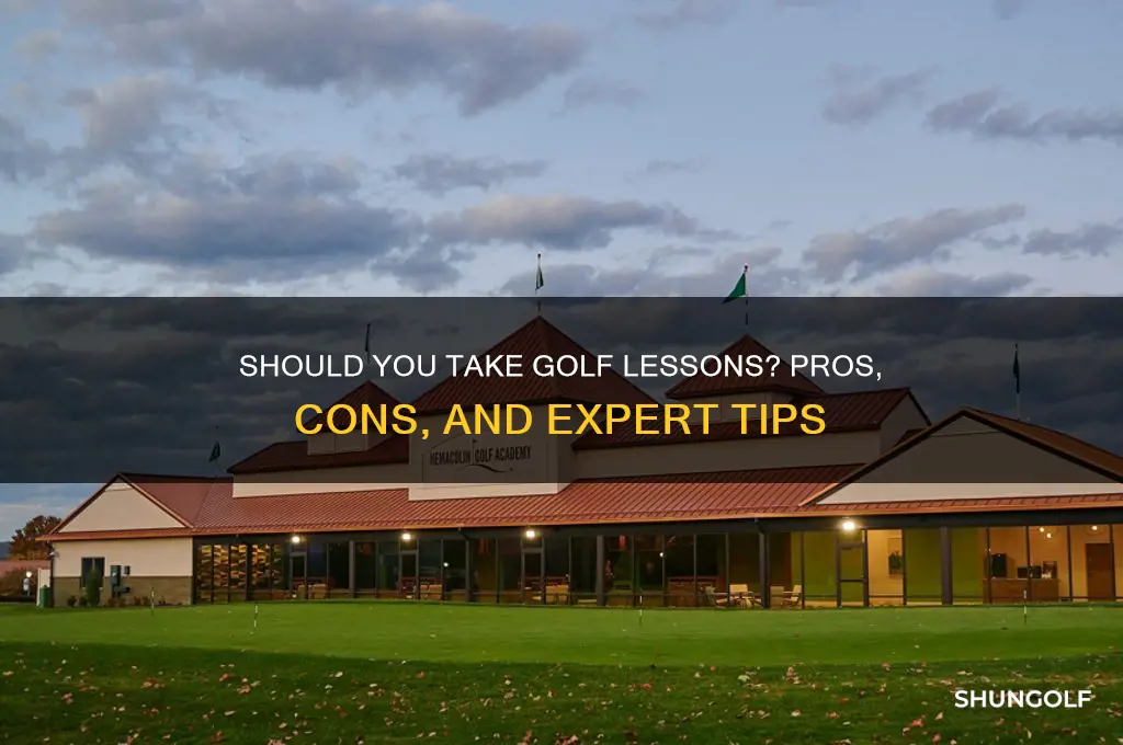 do you need to take golf lessons