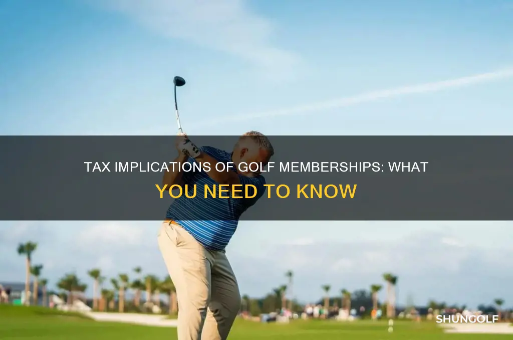 do you pay taxes on golf membership