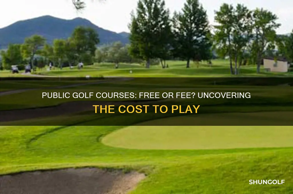 do you pay to play at public golf course