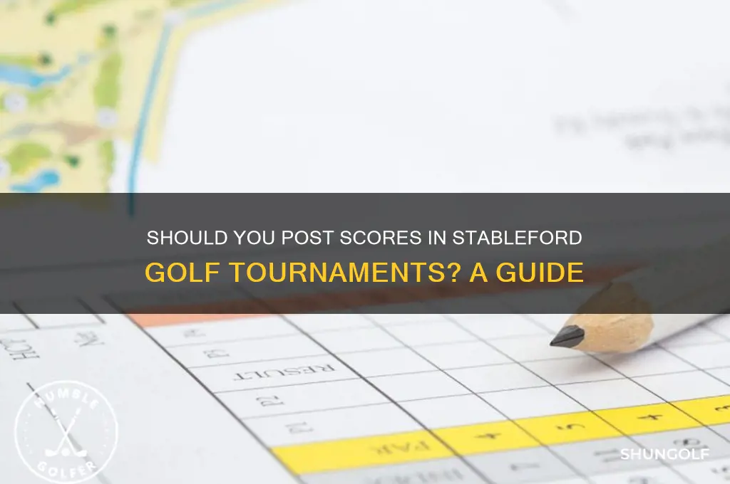 do you post if you play a stableford golf tournament