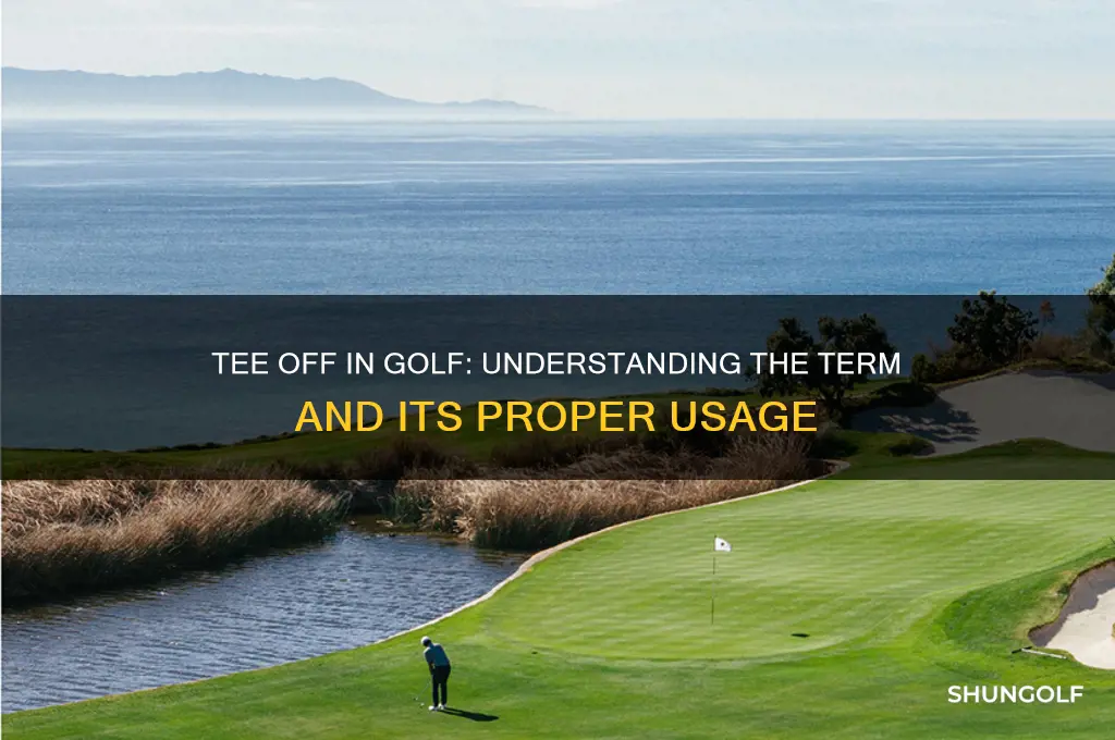 do you say tee off in golf
