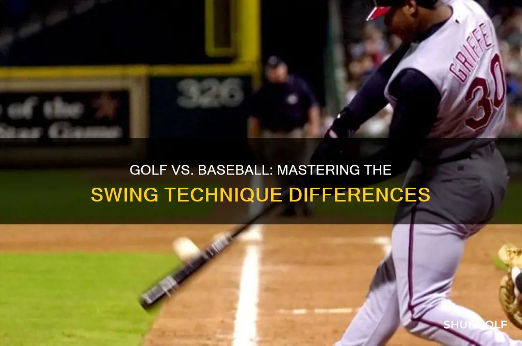 do you swing a golf club like a baseball bat