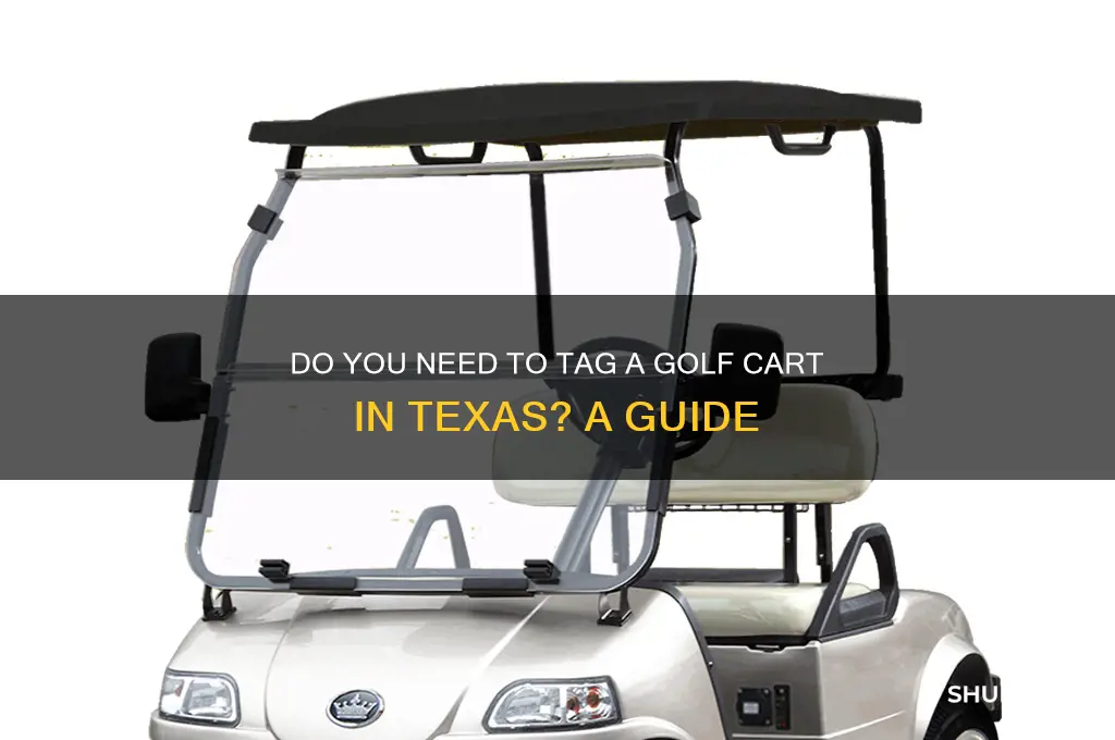 do you tag a golf carr in texas
