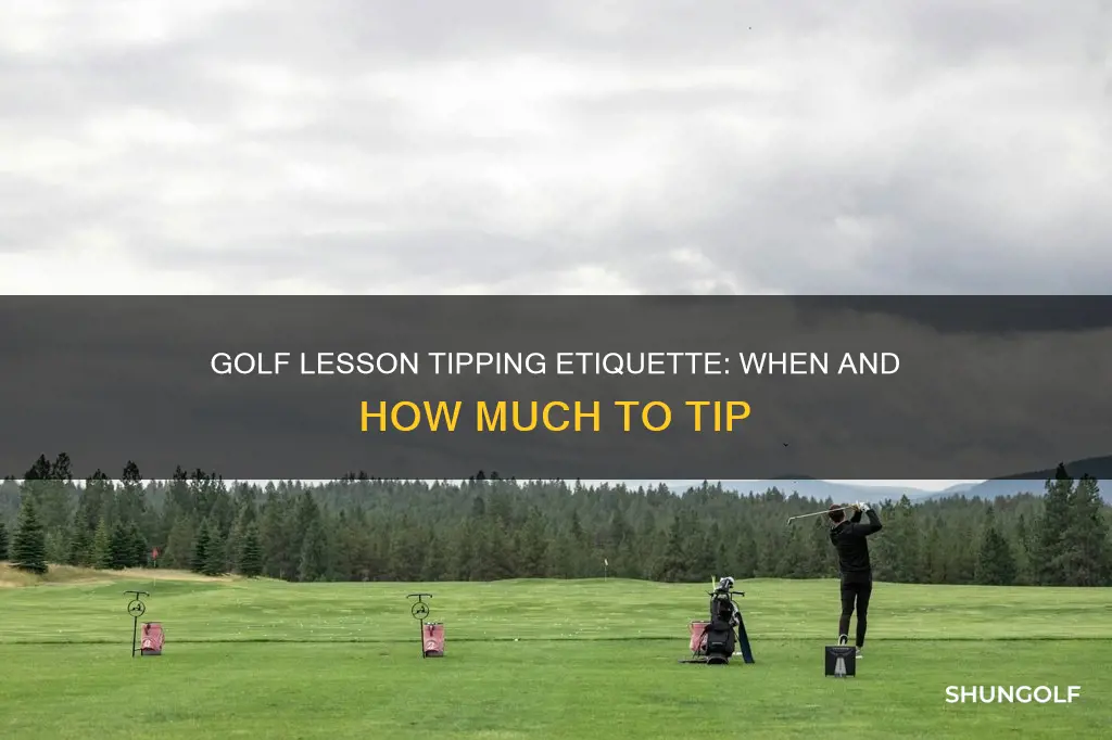 do you tip after golf lesson