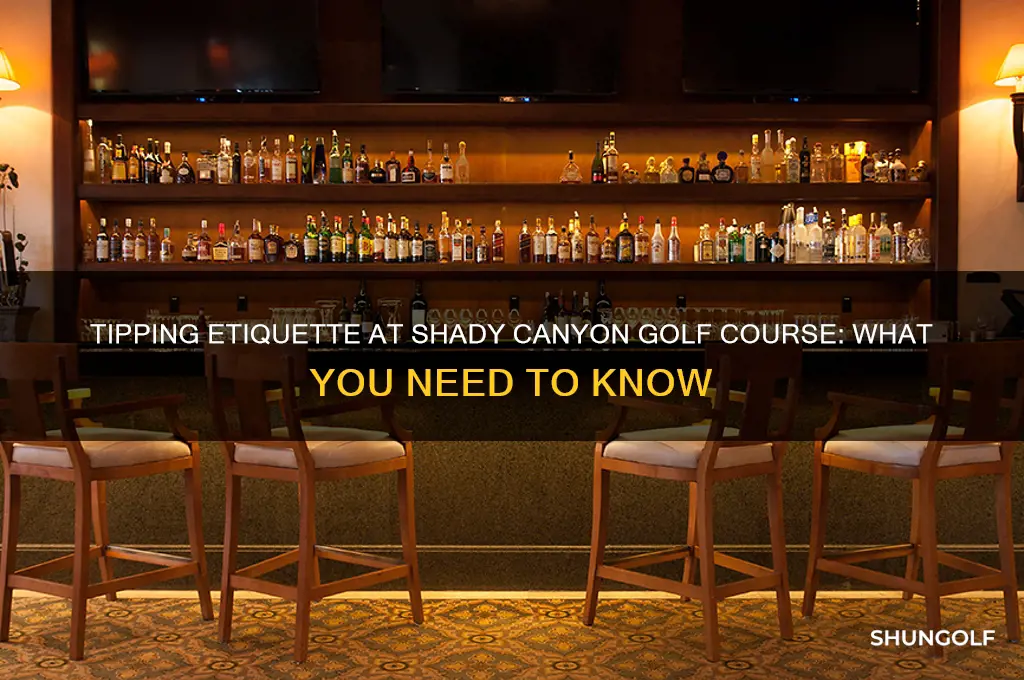 do you tip at shady canyon golf course