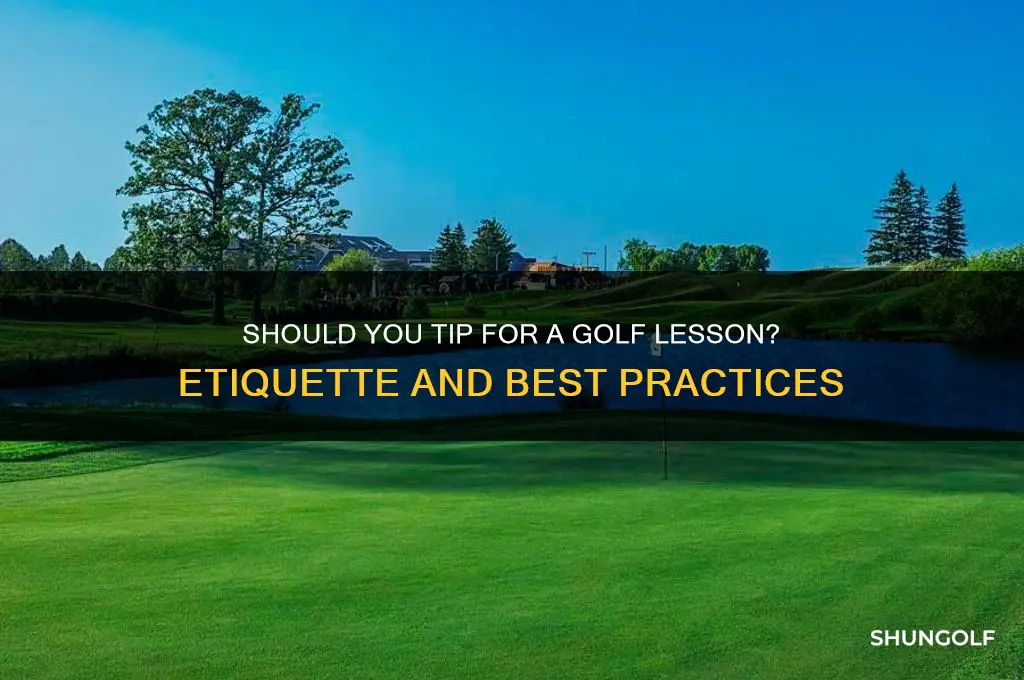 do you tip for a golf lesson