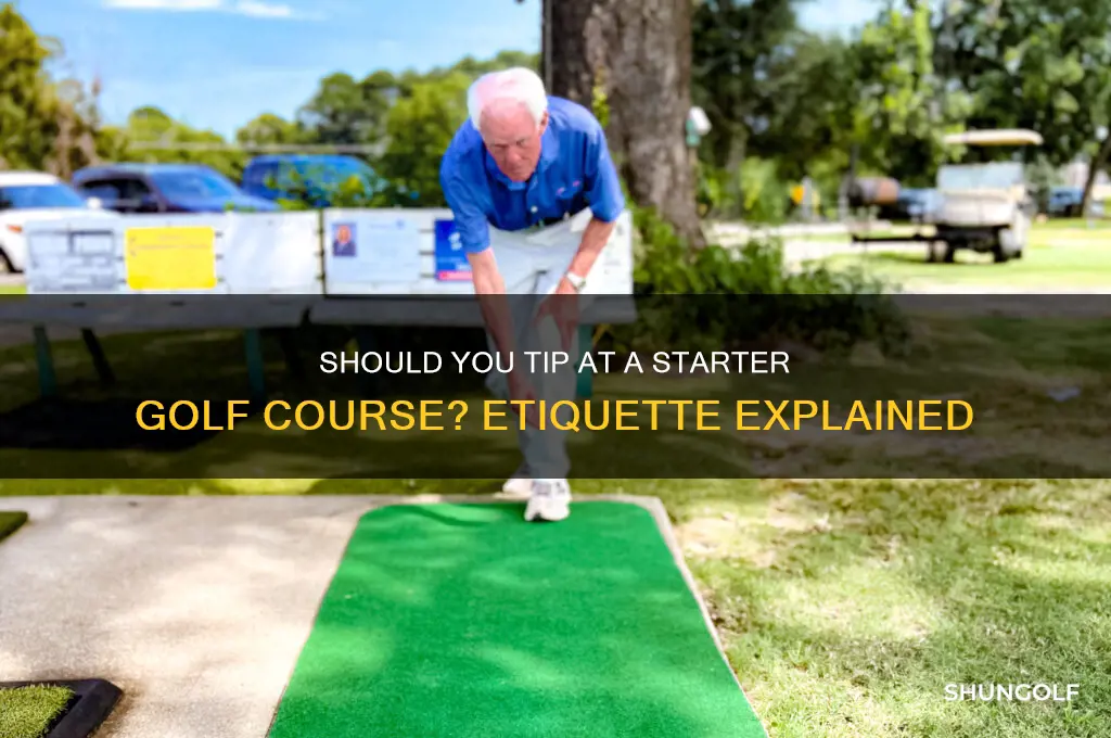 do you tip starter golf course