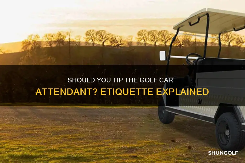 do you tip the golf cart attendant