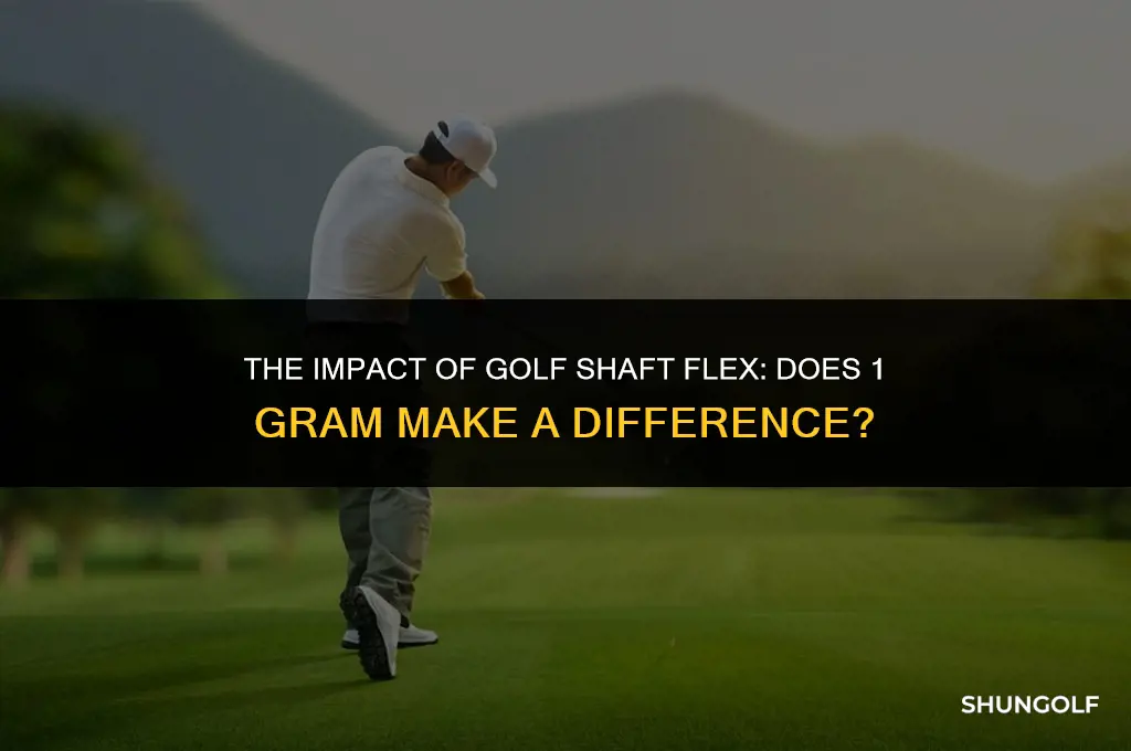 does 1 gram in golf shaft flex matter