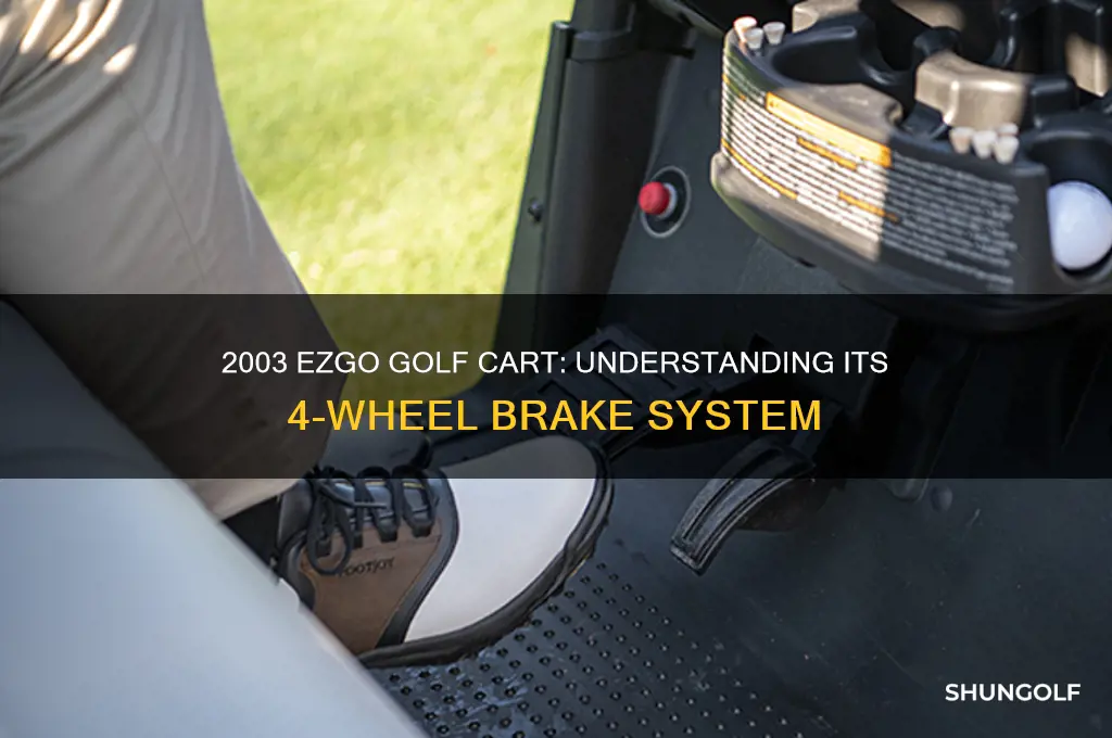 does a 2003 ezgo golf cart have 4 wheel brakes