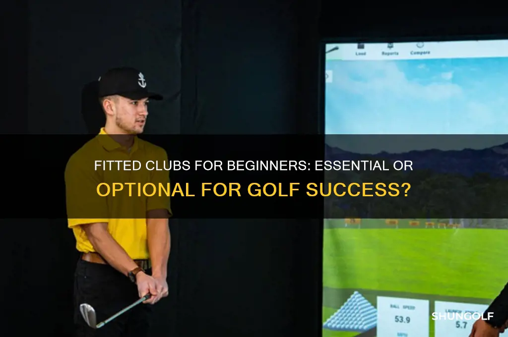 does a beginner golfer need fitted clubs