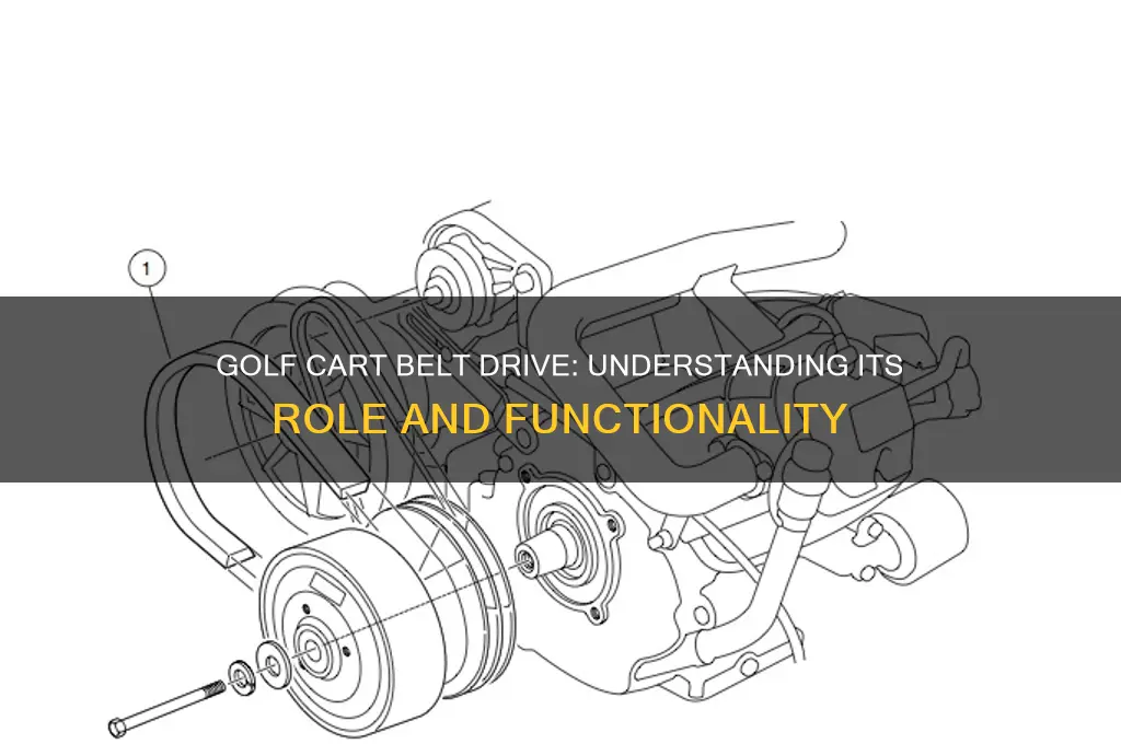 does a golf cart have a belt drive