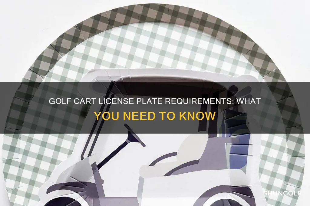 does a golf cart require a plate