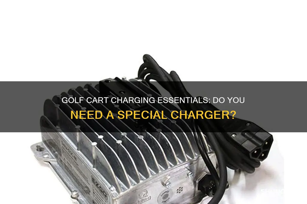 does a golf cart require a special charger
