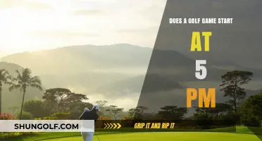 Does a Golf Game Start at 5 PM? Exploring Tee Time Truths