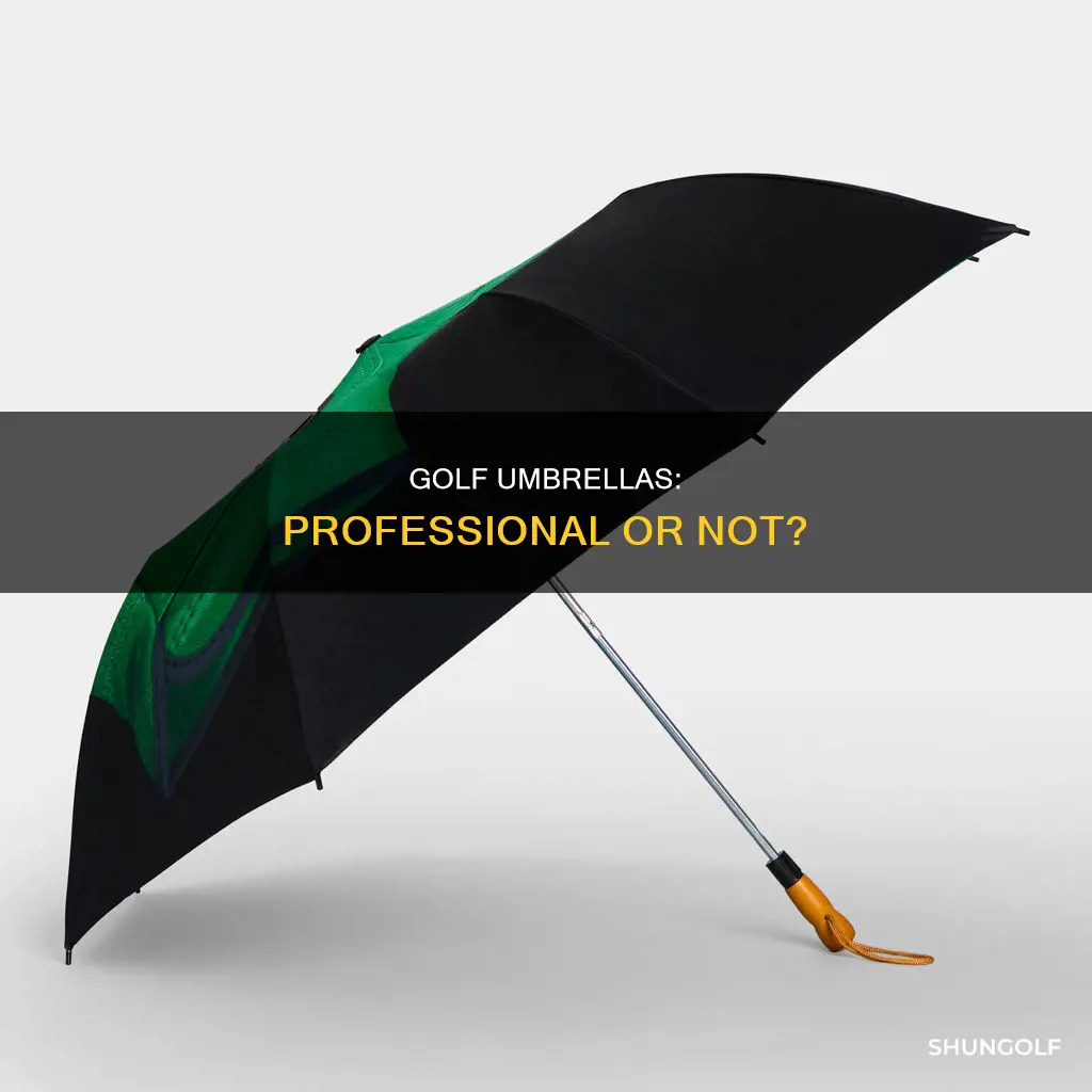 does a golf umbrella look professional