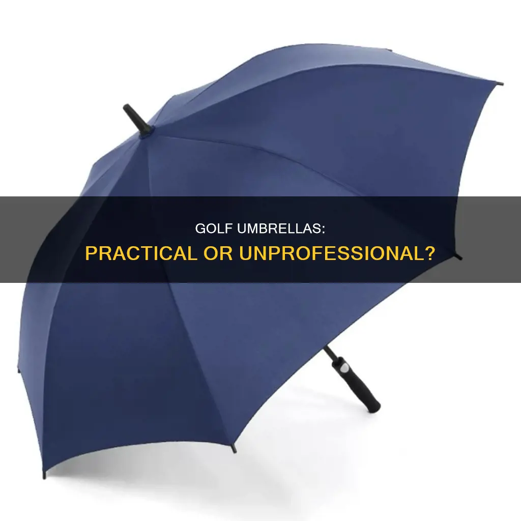 does a golf umbrella look unprofessional