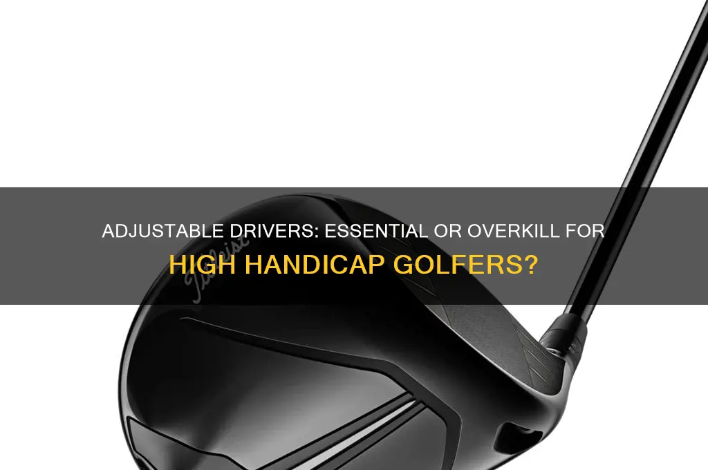 does a high handicap golfer really need a adjustable driver