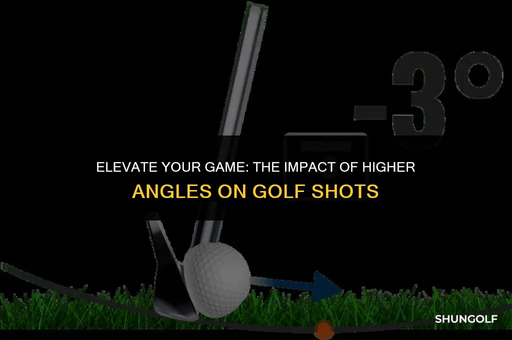 does a higher angle add height to golf shots