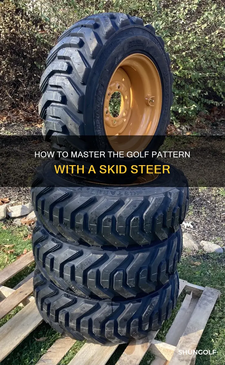 does a skid steer golf pattern