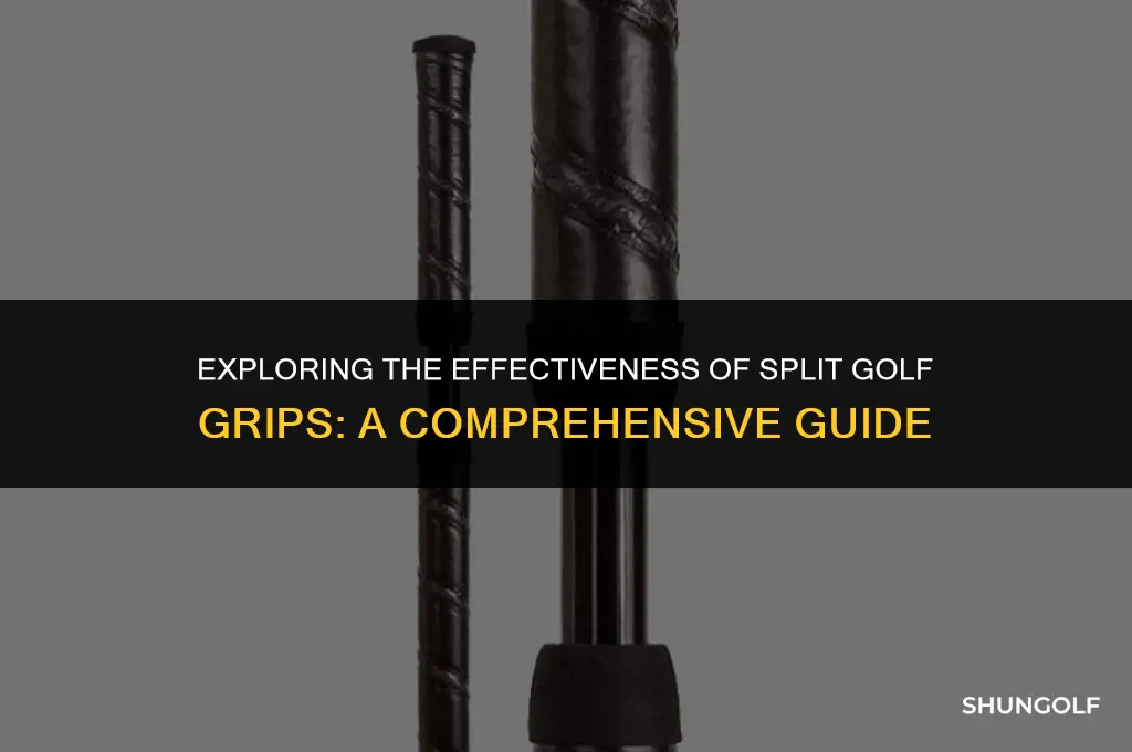 does a split golf grip work